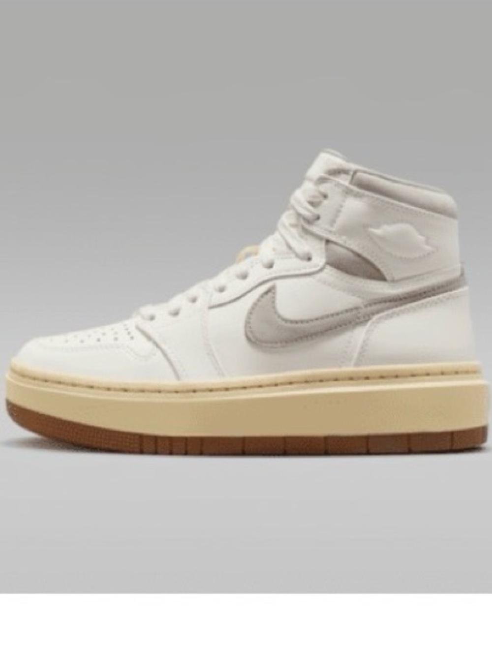 Jordan Women's High-Top Sneaker in Sail/Pale Vanilla/Medium Brown